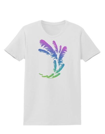 Tropical Feathers Womens T-Shirt-Womens T-Shirt-TooLoud-White-X-Small-Davson Sales