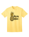 Tropical Getaway Pineapple Print T-Shirt for Adults-Mens T-shirts-TooLoud-Yellow-Small-Davson Sales