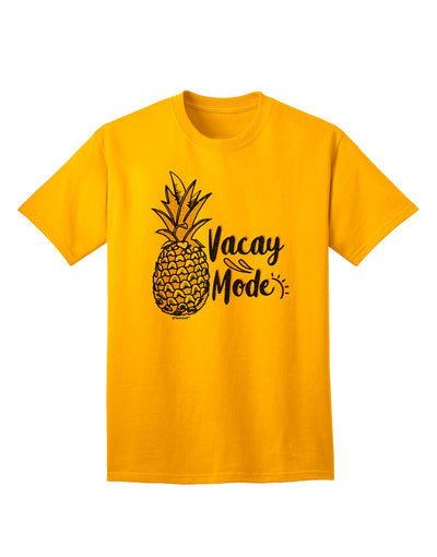 Tropical Getaway Pineapple Print T-Shirt for Adults-Mens T-shirts-TooLoud-Gold-Small-Davson Sales