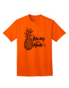 Tropical Getaway Pineapple Print T-Shirt for Adults-Mens T-shirts-TooLoud-Orange-Small-Davson Sales