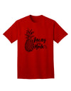 Tropical Getaway Pineapple Print T-Shirt for Adults-Mens T-shirts-TooLoud-Red-Small-Davson Sales