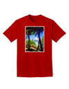 Tropical Skyline Adult Dark T-Shirt-Mens T-Shirt-TooLoud-Red-Small-Davson Sales