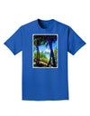 Tropical Skyline Adult Dark T-Shirt-Mens T-Shirt-TooLoud-Royal-Blue-Small-Davson Sales