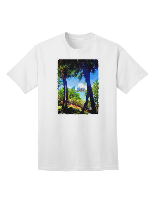 Tropical Skyline Adult T-Shirt-Mens T-Shirt-TooLoud-White-Small-Davson Sales