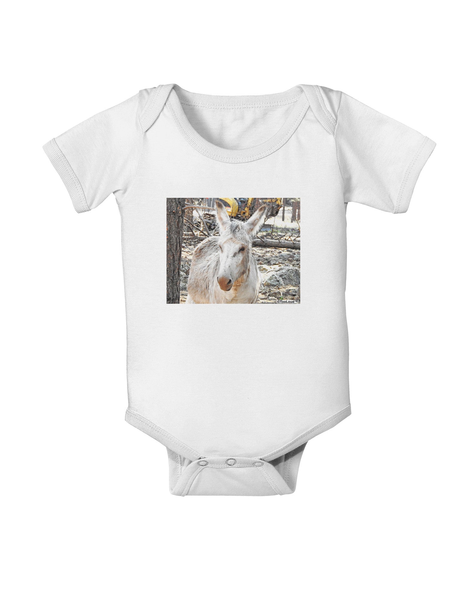 Troubled Burro Baby Romper Bodysuit-Baby Romper-TooLoud-White-06-Months-Davson Sales