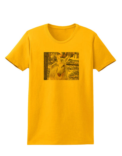 Troubled Burro Womens T-Shirt-Womens T-Shirt-TooLoud-Gold-X-Small-Davson Sales