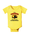 Trucker - Superpower Baby Romper Bodysuit-Baby Romper-TooLoud-Yellow-06-Months-Davson Sales