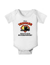 Trucker - Superpower Baby Romper Bodysuit-Baby Romper-TooLoud-White-06-Months-Davson Sales