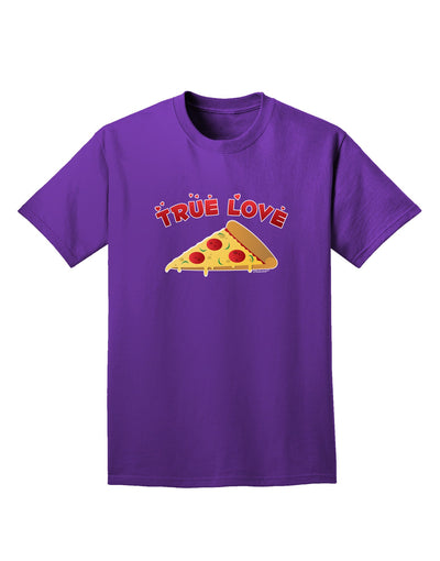 True Love - Pizza Adult Dark T-Shirt-Mens T-Shirt-TooLoud-Purple-Small-Davson Sales