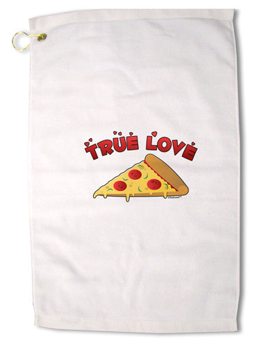 True Love - Pizza Premium Cotton Golf Towel - 16 x 25 inch-Golf Towel-TooLoud-16x25"-Davson Sales