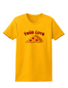 True Love - Pizza Womens T-Shirt-Womens T-Shirt-TooLoud-Gold-X-Small-Davson Sales