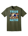 True Native American Adult Dark T-Shirt-Mens T-Shirt-TooLoud-Military-Green-Small-Davson Sales