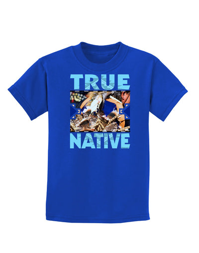 True Native American Childrens Dark T-Shirt-Childrens T-Shirt-TooLoud-Royal-Blue-X-Small-Davson Sales