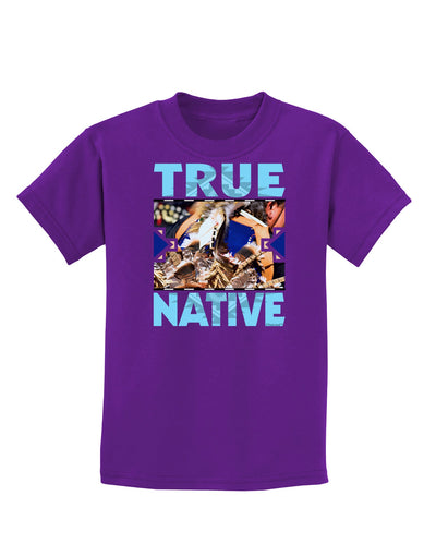 True Native American Childrens Dark T-Shirt-Childrens T-Shirt-TooLoud-Purple-X-Small-Davson Sales