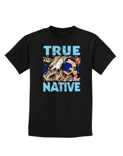 True Native American Childrens Dark T-Shirt-Childrens T-Shirt-TooLoud-Black-X-Small-Davson Sales