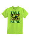 True Native American Childrens T-Shirt-Childrens T-Shirt-TooLoud-Lime-Green-X-Small-Davson Sales