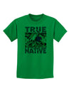 True Native American Childrens T-Shirt-Childrens T-Shirt-TooLoud-Kelly-Green-X-Small-Davson Sales