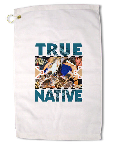 True Native American Premium Cotton Golf Towel - 16&#x22; x 25-Golf Towel-TooLoud-16x25"-Davson Sales