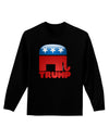 Trump Bubble Symbol Adult Long Sleeve Dark T-Shirt-TooLoud-Black-Small-Davson Sales