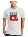 Trump Bubble Symbol Adult V-Neck T-shirt-Mens V-Neck T-Shirt-TooLoud-White-Small-Davson Sales