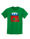 Trump Bubble Symbol Childrens Dark T-Shirt-Childrens T-Shirt-TooLoud-Kelly-Green-X-Small-Davson Sales