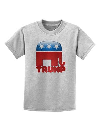 Trump Bubble Symbol Childrens T-Shirt-Childrens T-Shirt-TooLoud-AshGray-X-Small-Davson Sales