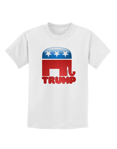 Trump Bubble Symbol Childrens T-Shirt-Childrens T-Shirt-TooLoud-White-X-Small-Davson Sales