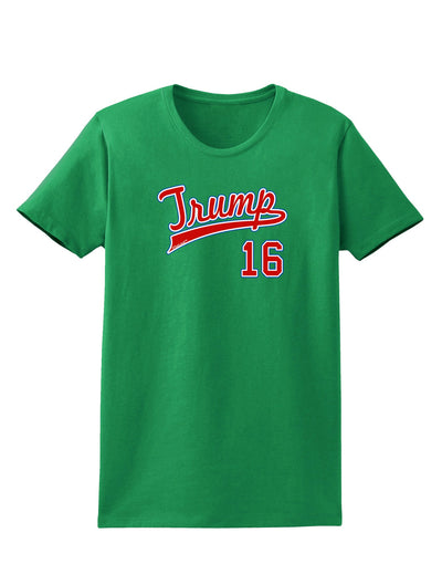 Trump Jersey 16 Womens Dark T-Shirt-TooLoud-Kelly-Green-X-Small-Davson Sales