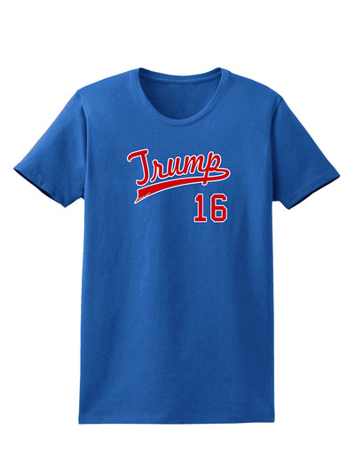 Trump Jersey 16 Womens Dark T-Shirt-TooLoud-Royal-Blue-X-Small-Davson Sales