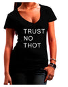 Trust No Thot Juniors V-Neck Dark T-Shirt-Womens V-Neck T-Shirts-TooLoud-Black-Juniors Fitted Small-Davson Sales