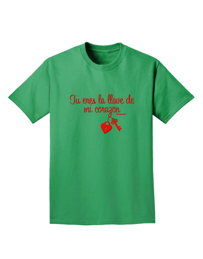 Tu Eres La Llave De Mi Corazon Adult Dark T-Shirt by TooLoud-Mens T-Shirt-TooLoud-Kelly-Green-Small-Davson Sales