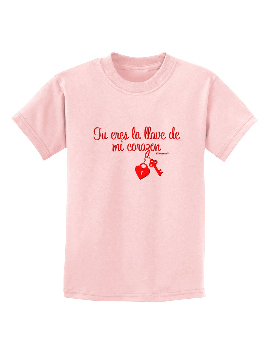 Tu Eres La Llave De Mi Corazon Childrens T-Shirt by TooLoud-Childrens T-Shirt-TooLoud-White-X-Small-Davson Sales