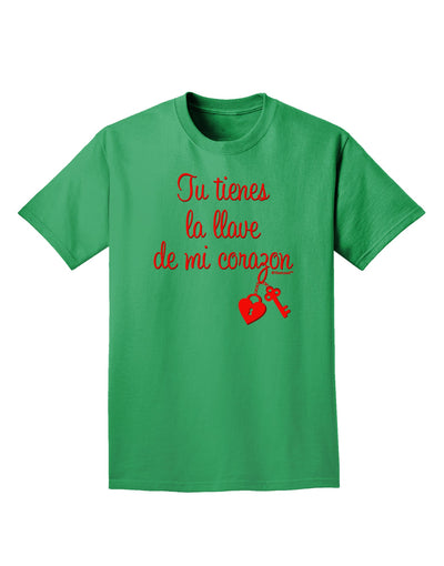 Tu Tienes La Llave De Mi Corazon Adult Dark T-Shirt by TooLoud-Mens T-Shirt-TooLoud-Kelly-Green-Small-Davson Sales