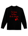 Tu Tienes La Llave De Mi Corazon Adult Long Sleeve Dark T-Shirt by TooLoud-TooLoud-Black-Small-Davson Sales