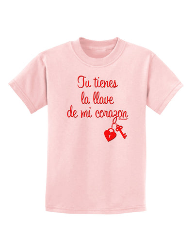 Tu Tienes La Llave De Mi Corazon Childrens T-Shirt by TooLoud-Childrens T-Shirt-TooLoud-PalePink-X-Small-Davson Sales