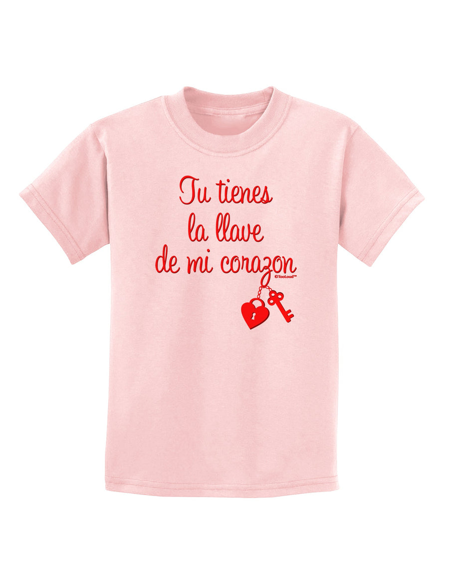 Tu Tienes La Llave De Mi Corazon Childrens T-Shirt by TooLoud-Childrens T-Shirt-TooLoud-White-X-Small-Davson Sales