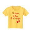 Tu Tienes La Llave De Mi Corazon Toddler T-Shirt by TooLoud-Toddler T-Shirt-TooLoud-Yellow-2T-Davson Sales