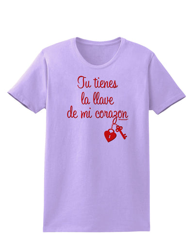 Tu Tienes La Llave De Mi Corazon Womens T-Shirt by TooLoud-Womens T-Shirt-TooLoud-Lavender-X-Small-Davson Sales