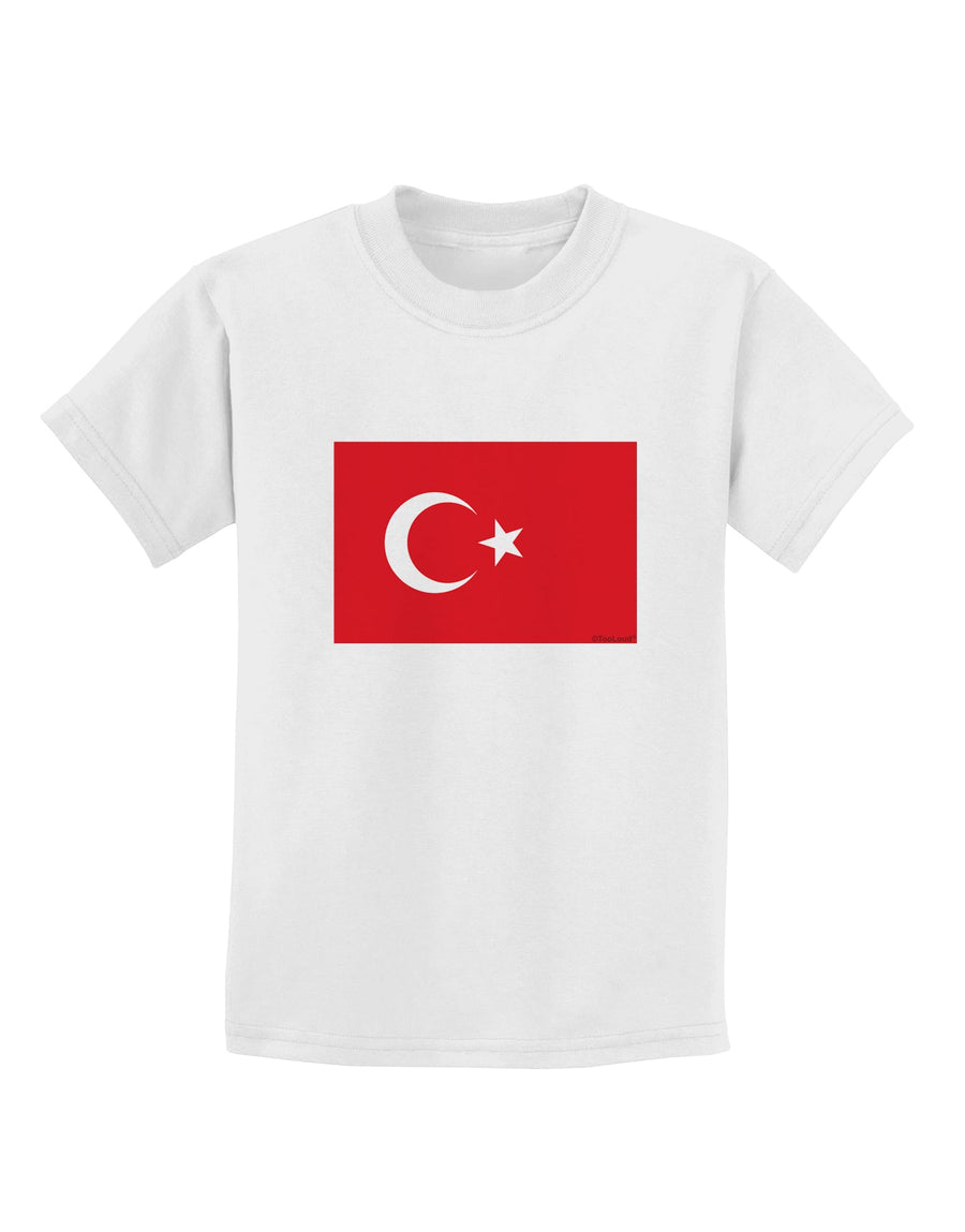 Turkey Flag Childrens T-Shirt by TooLoud-Childrens T-Shirt-TooLoud-White-X-Small-Davson Sales