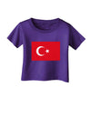 Turkey Flag Infant T-Shirt Dark by TooLoud-Infant T-Shirt-TooLoud-Purple-06-Months-Davson Sales