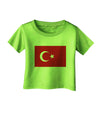 Turkey Flag Infant T-Shirt by TooLoud-Infant T-Shirt-TooLoud-Lime-Green-06-Months-Davson Sales