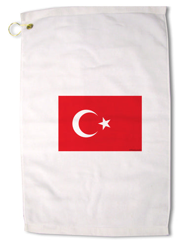 Turkey Flag Premium Cotton Golf Towel - 16 x 25 inch by TooLoud-Golf Towel-TooLoud-16x25"-Davson Sales