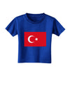 Turkey Flag Toddler T-Shirt Dark by TooLoud-Toddler T-Shirt-TooLoud-Royal-Blue-2T-Davson Sales