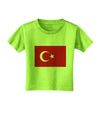 Turkey Flag Toddler T-Shirt by TooLoud-Toddler T-Shirt-TooLoud-Lime-Green-2T-Davson Sales