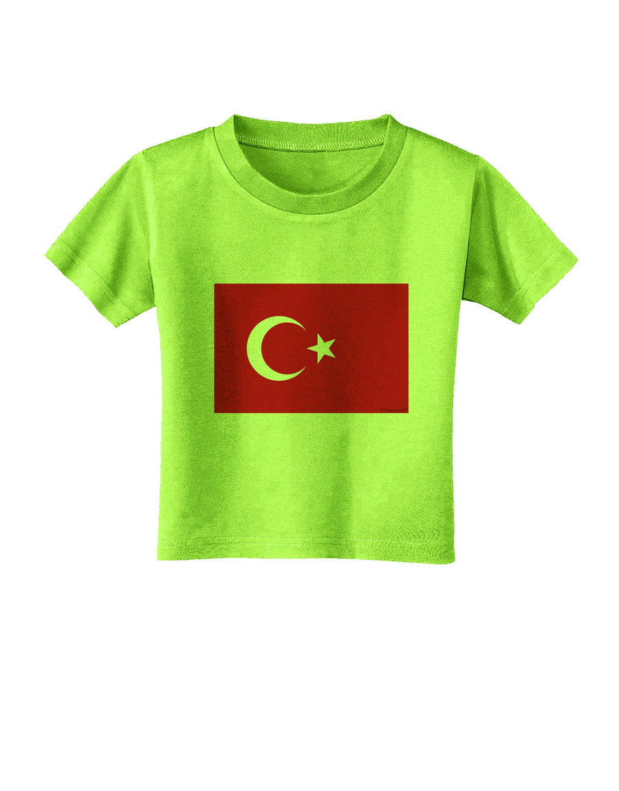 Turkey Flag Toddler T-Shirt by TooLoud-Toddler T-Shirt-TooLoud-White-2T-Davson Sales