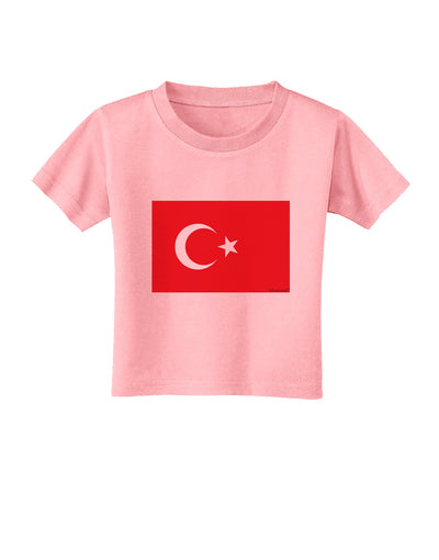 Turkey Flag Toddler T-Shirt by TooLoud-Toddler T-Shirt-TooLoud-Candy-Pink-2T-Davson Sales