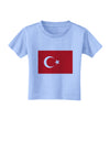 Turkey Flag Toddler T-Shirt by TooLoud-Toddler T-Shirt-TooLoud-Aquatic-Blue-2T-Davson Sales