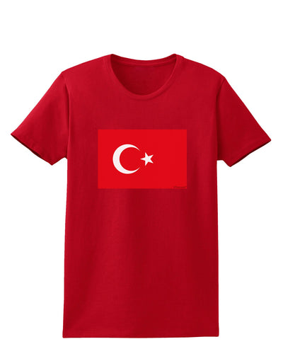 Turkey Flag Womens Dark T-Shirt by TooLoud-Womens T-Shirt-TooLoud-Red-X-Small-Davson Sales