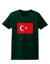 Turkey Flag Womens Dark T-Shirt by TooLoud-Womens T-Shirt-TooLoud-Forest-Green-Small-Davson Sales