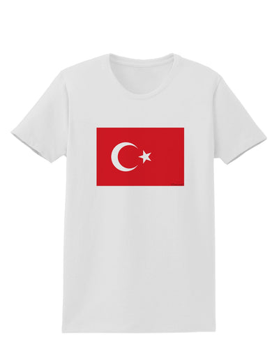 Turkey Flag Womens T-Shirt by TooLoud-Womens T-Shirt-TooLoud-White-X-Small-Davson Sales